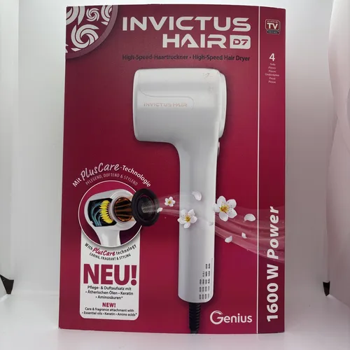 Genius INVICTUS Hair D7 Haartrockner Set 4-tlg, 1600 W
