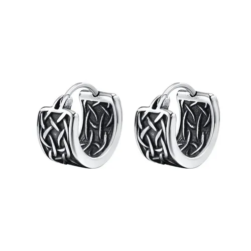 Herren Creolen Edelstahl Ohrringe Gothic Kelten Ohrschmuck keltisch Damen
