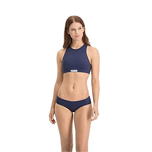 PUMA Damen Swim Women's Hipster Bottom Unterwäsche, Navy, XS EU