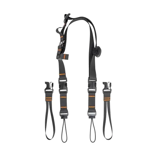 Tatonka Camera Strap Set black (040) - Zubehör für Rucksäcke – Längenverstellbarer Trageriemen mit Schulterpolster für komfortablen Transport Ihrer Kamera, ideal für aktive Fotografen.