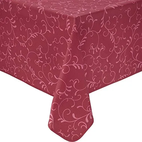 Erwin Müller Tischdecke Essen abwaschbar Burgund Größe 110x140 cm