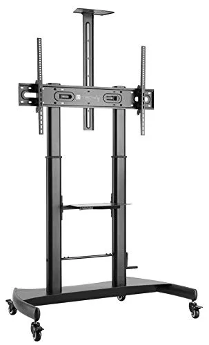 Techly 107111 Flat Screen Desk Mount 60 to 100 Inches Black