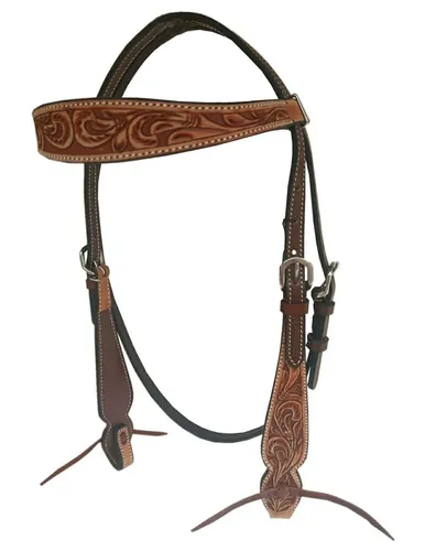 Horsemans Tack Westerntrense Two Tone Western Trense Zaum zweifarbig Vollblut