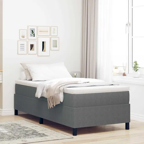 vidaXL Boxspringbett Hellgrau 90 x 200 cm von vidaXL