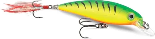 Rapala Unisex-Adult X-Rap Angelköder-Angelzubehör mit 3D-Profil-Süßwasser Spinnköder Locken, Firetiger UV, 8cm