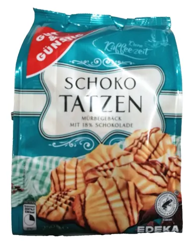  Schoko Tatzen 250 g Kekse 10,60€/1kg