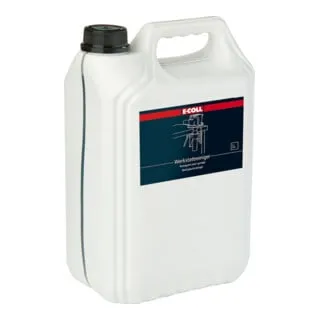 E-COLL Werkstattreiniger 5L, wassermischbar - Reinigungsmittel mit starkem Öl- und Fettlöseeffekt, ideal für Böden, Maschinen und Teilewaschgeräte. Verdünnbar bis 1:10 für flexible Anwendung.