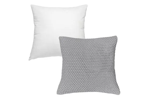 wometo Kissenhülle Strick mit Reißverschluss, 45x45 cm, (1 Stück), OEKO-TEX®, Kissenhülle mit edlem Strickmuster, MIT Füllung