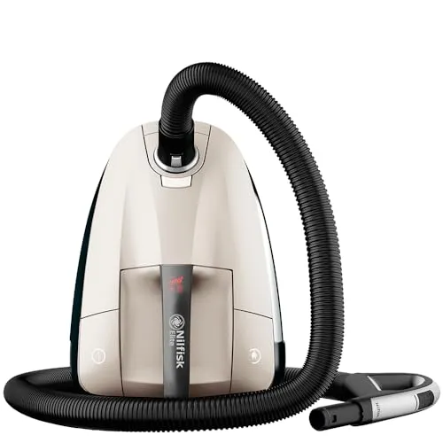 Nilfisk Elite Staubsauger - Bodenstaubsauger - Teppichsauger - Polstersauger - Anti-Allergen mit HEPA-Filter - Anti-Milben und Tierhaare - Champagnerfarben (CHCO14P10A1)