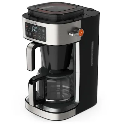 Krups KM760D Aroma Partner Filterkaffeemaschine - Kaffeemaschinen mit herausnehmbarer, luftdichter Kaffee-Vorratsbox für bis zu 400g frischen Kaffee und präziser Dosierung für perfekten Genuss.