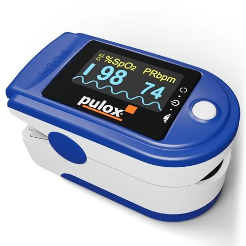 Pulsoximeter Pulox PO-200A Solo mit Alarm in Blau von PULOX