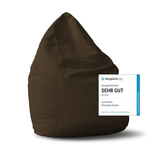 Lumaland Sitzsack Luxury XL PLUS - Stylischer XL PLUS Sitzsack in Microvelours - extra weich, robust und ideal zum Chillen für alle Altersgruppen. Vielseitig einsetzbar und in vielen Farben erhältlich.