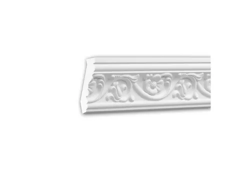 Profhome Deckenprofil 150181 Eckleiste aus Polyurethan - Elegante Eckleiste aus robustem Polyurethan, ideal für zeitlose Raumgestaltungen. Mit 2 m Länge und einfacher Montage sorgt sie für stilvolle Akzente im Innen- und Außenbereich.