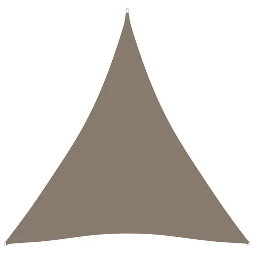 The Living Store Sonnensegel Oxford-Gewebe Dreieckig 4,5x4,5x4,5 m Taupe