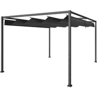 Furnicato Pergola Ca 3x2m Garten Pavillon Terrassendachung Metall Freistehender Gartenpavillon Mit Verstellbares Dach Uv Schutz Sonnenschutz Für T