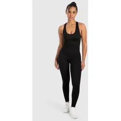 Smilodox Jumpsuit Elsie, Seamless Einteiler, Racerback, Ganzkörperanzug figurformend Sportanzug geripptes Material, Overall atmungsaktiv, Workout Yoga