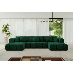 Altdecor Wohnlandschaft Dunkelgrün 6-Sitzer in grün von ALTDECOR