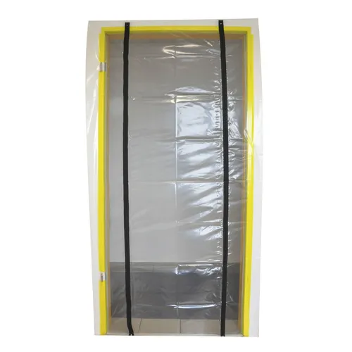 Folien Staubschutztür mit zwei Reißverschlüssen 210 x 110 cm