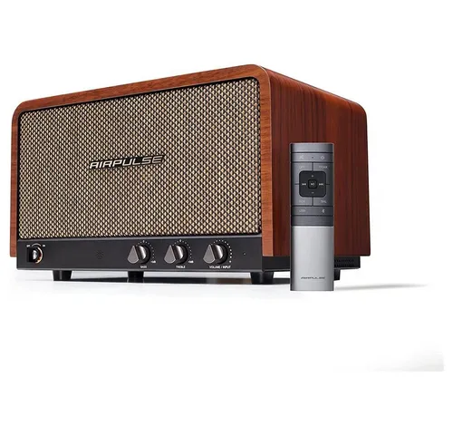 Edifier AIRPULSE P100X - Retro Lautsprechersystem mit Bluetooth 5.1 - Lautsprecher-Systeme mit patentierten AirBlade-Hochtönern für kristallklare Höhen und beeindruckenden Bässen. Perfekt für verlustfreies Audiostreaming und einfache Bedienung.