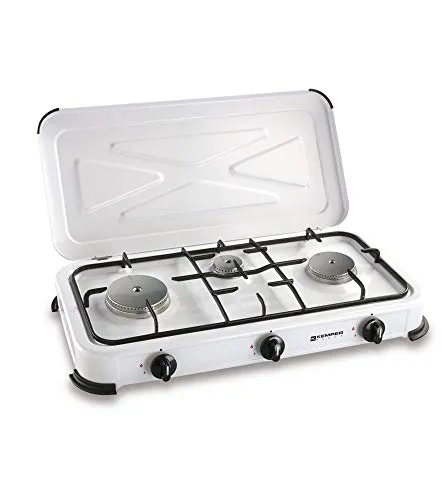 Kemper Gasherd 3 Brenner Edelstahl 3,65 kW