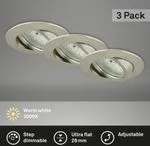 Briloner LED Einbauleuchte, Dimmbar & Schwenkbar, 6,5W, Silber - Deckenlampen & Kronleuchter, flexibel einstellbar für individuelle Lichtakzente und energieeffizient.