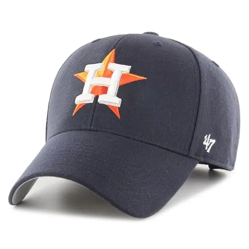 '47 Brand Relaxed Fit Cap - MLB Houston Astros Navy - Hüte, Kappen & Mützen für Baseball-Fans, offizielles Lizenzprodukt mit gesticktem Team-Logo – ideal für Astros-Fans!
