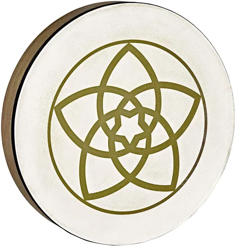 Sonic Energy Handtrommel Venusblume – 40,6 cm - Percussion – Schamanische Rahmentrommel aus Ziegenfell für Meditation und Klangreisen, intuitiv spielbar und fördert Ruhe, Gelassenheit und Fokus.