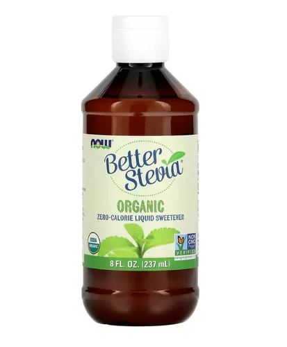 BetterStevia® Flüssig Biologisch (237 Milliliter) - Biologischer Stevia-Extrakt ohne künstliche Süßstoffe, ideal zum Süßen von Getränken und Desserts. Praktische Tropfflasche für einfaches Dosieren und kalorienfreier Genuss.