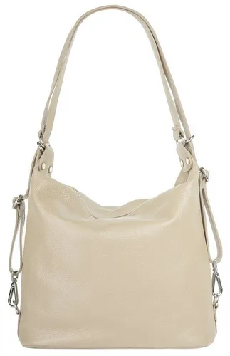 Samantha Look Shopper Damen 021412 beige - Elegante Handtasche aus 100 % Rindleder mit viel Stauraum und praktischem Smartphonefach. Ideal für stilbewusste Frauen, die Funktionalität und Design schätzen.