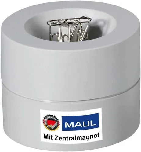 MAUL Klammernspender MAULpro rund Durchmesser: 73 mm grau