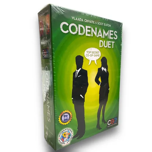 Codenames Duett - Gesellschaftsspiel für 2 Spieler, fördert Teamarbeit und strategisches Denken, ausgezeichnet mit dem International Gamers Award.
