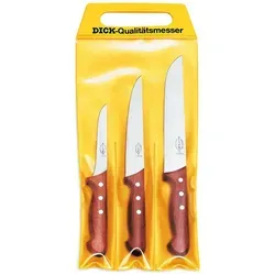 F. DICK 3-teiliges Messer Set mit Holzgriff
