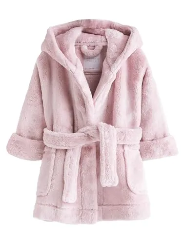 Next Kinderbademantel aus weichem Fleece in Rosa von Next