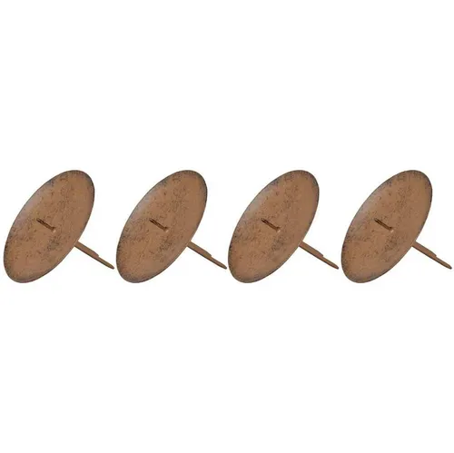POSIWIO Adventskranz - Kerzenhalter Braun Ø 8 cm im 4er Pack - Metall
