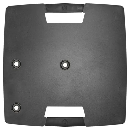 Gravity TWB 431 B - Quadratischer Touring Stahl-Standfuß - Mikrofon-Zubehör mit exzentrischer Montagemöglichkeit, ideal für Verleiher und Eventveranstalter, bietet sicheren Stand und Flexibilität bei der Anbringung.