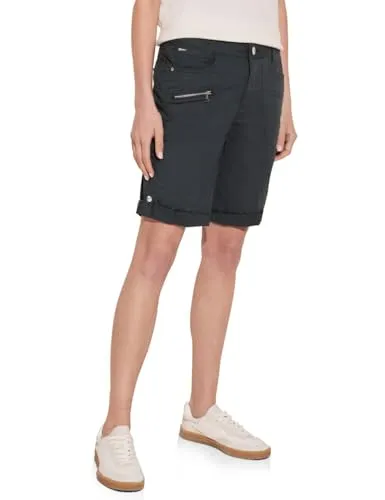 STREET ONE Damen A377223 Sportive Bermuda Shorts, Dark Stone Grey, 34W EU