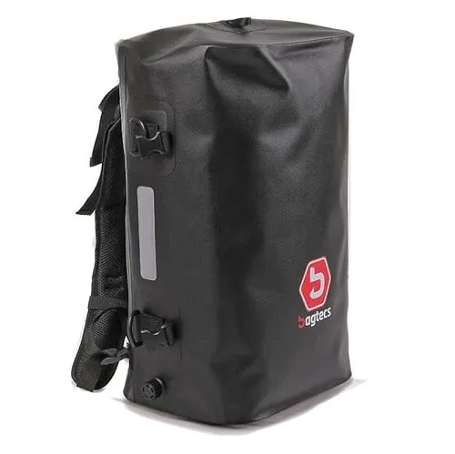 Bagtecs FZS wasserdichte Tasche, 35L Drybag, Reißverschluss, Rucksack-Design, Schwarz, Strand- und Meerestauglich, Boot-Sport, Kanu-Fahrt