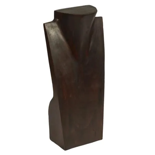Oriental Galerie Schmuckhalter Schmuckständer Schmuck Ketten Halskette Büste Holz Kettenhalter Kettenständer, Größe:30 cm, Farbe:i1