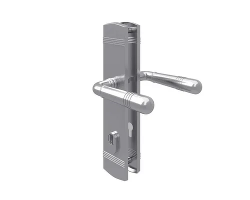 Ms Beschläge Zylinderschutz Sicherheitsbeschlag Chrom - Eleganter Sicherheitsbeschlag in glänzendem Chrom mit robustem Kernziehschutz. Ideal für Haustüren, bietet zuverlässigen Schutz und ansprechendes Design.