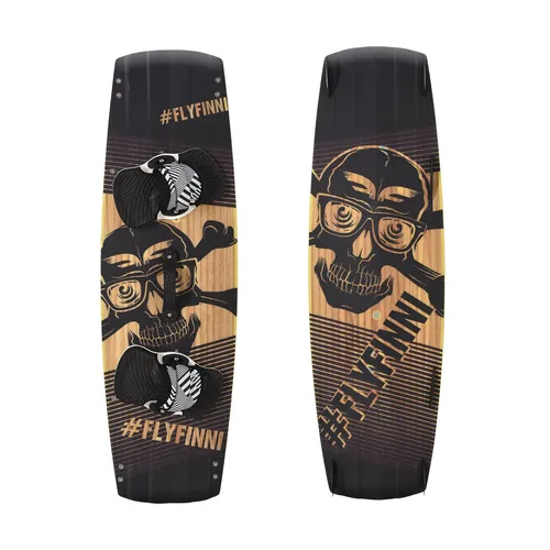 F2  Kiteboard Finn Promodel Wood 132 cm Schwarz 2023/24 von F2