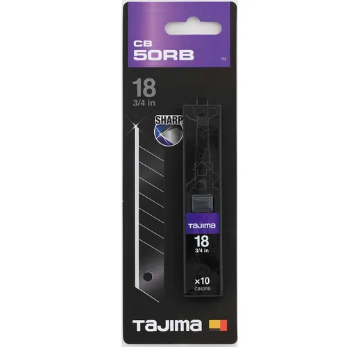 TAJIMA CB50RB CUTTERKLINGEN 18 mm Razar Black Blade CB50RB in schwarz von Tajima