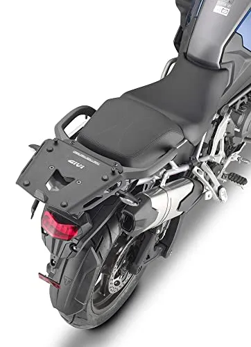 Givi SRA Aluminium Gepäckträgerplatte Monokey - Schwarz - Topcase-Trägerplatte aus robustem Aluminium, ideal für die Montage von Givi MONOKEY Topcases. Perfekt für sicheres Reisen mit individuellem Gepäcksystem.