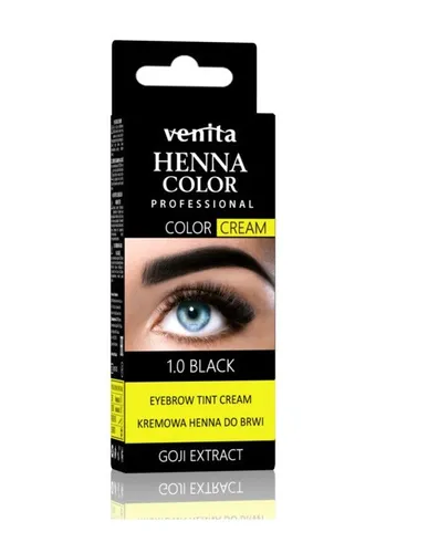 Professional Henna Color Cream henna do brwi w kremie 1.0 Black 30 5902101519861