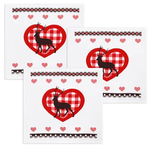 Geschirrtücher Rot von Kracht