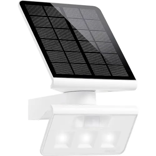 Steinel XSolar L-S 671006 Solar-Spot mit Bewegungsmelder - Effizienter Solar-Wandstrahler mit 1,2 W LED, automatischer Sensorsteuerung und bis zu 30 m² Ausleuchtung - ideal für stromlose Bereiche im Garten.