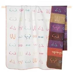 PAD Wohndecke Boobies Brüste Multicolor (150x200cm)