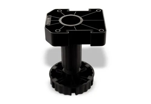 SO-TECH® Möbelfuß Sockelfuß Höhe 125 mm Stellfuß verstellbar, (4-St), inkl. 1 Sockelbefestigungsclip