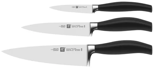 ZWILLING Messerset 3-tlg. FIVE STAR - Präzise Schneidkunst - Küchenmesser-Set mit ultrascharfen Klingen aus rostfreiem Stahl, ideal für präzise Schnitte bei Fleisch, Gemüse und Obst. Ergonomische Griffe für sicheres Handling – ein Must-Have für jede Küche!
