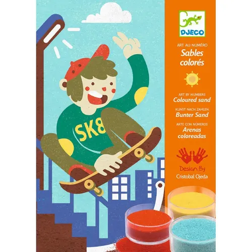 Sandbilder: Spaß auf dem Board