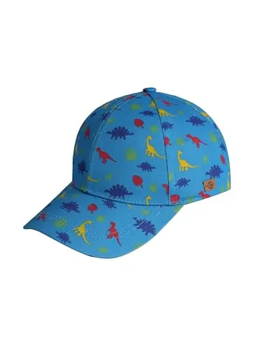 SCHIETWETTER Jungs Kinder Baseball Cap Dino, Baseball Kappe, Schirmmütze für Mädchen und Jungs, Dino-Print, 100% Baumwolle